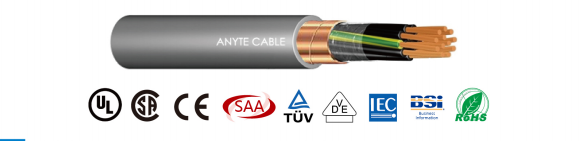 Multi-core PVC round shielded/armored cable