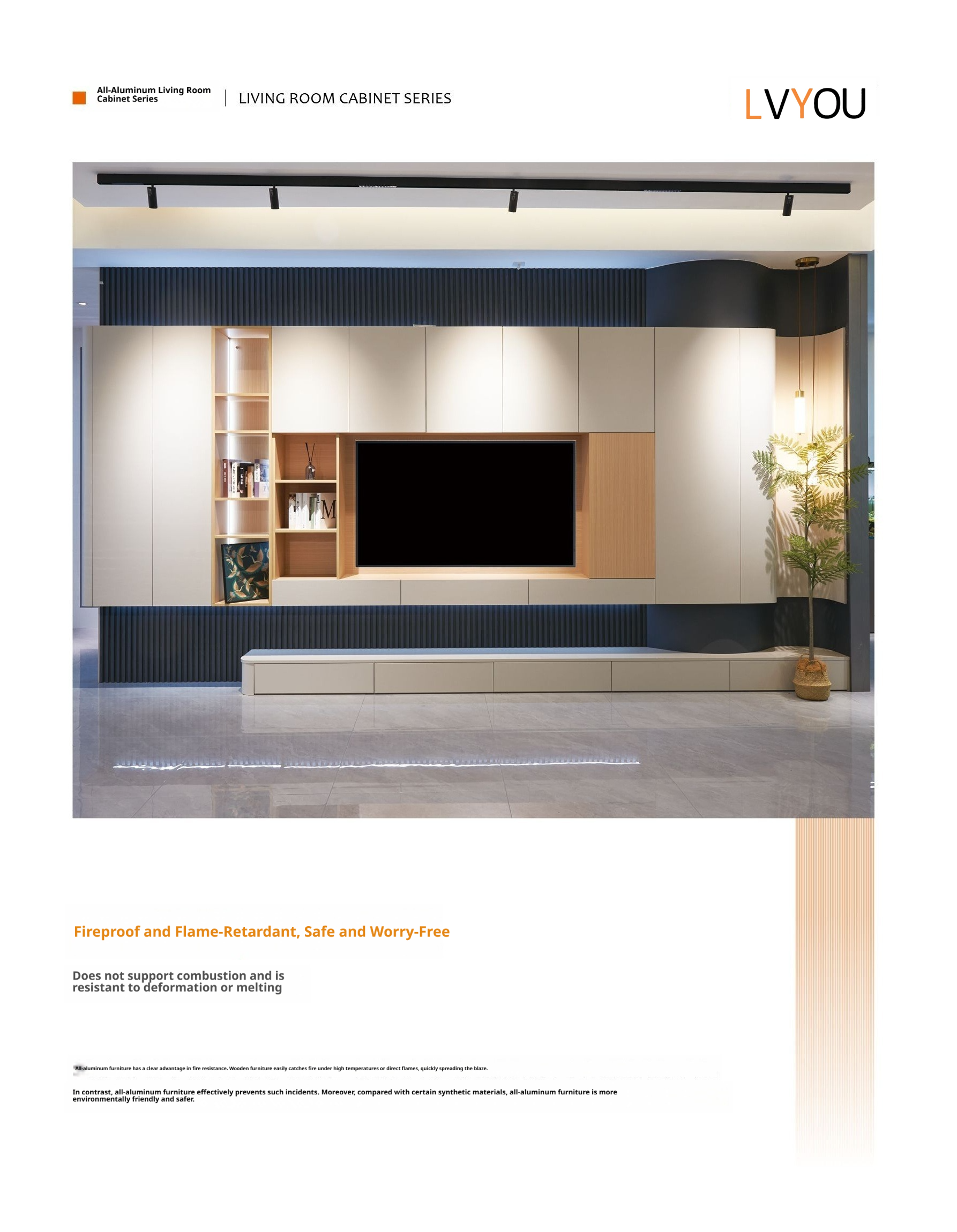 All-Aluminum Living Room Cabinet Series