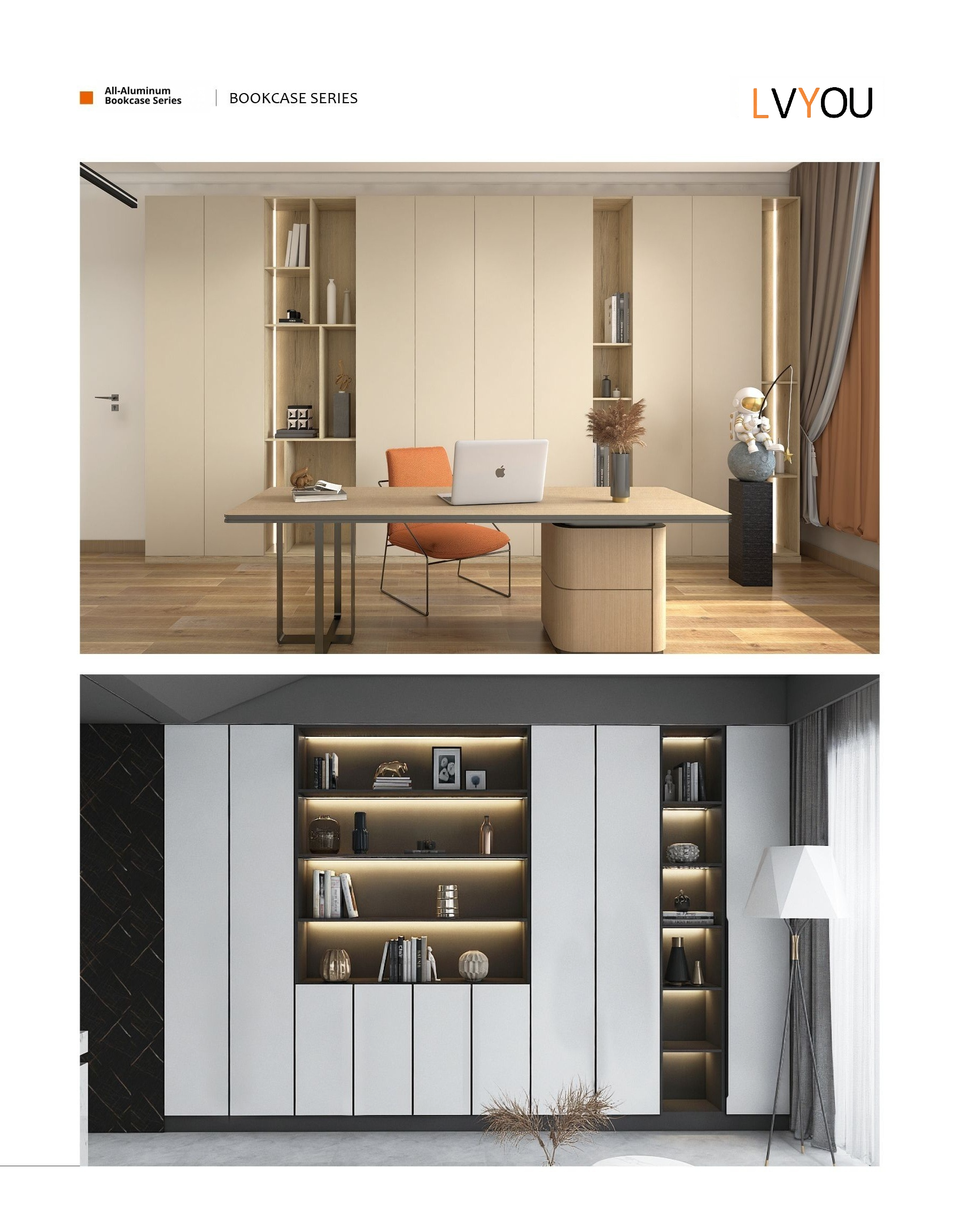 All-Aluminum Bookcase Series