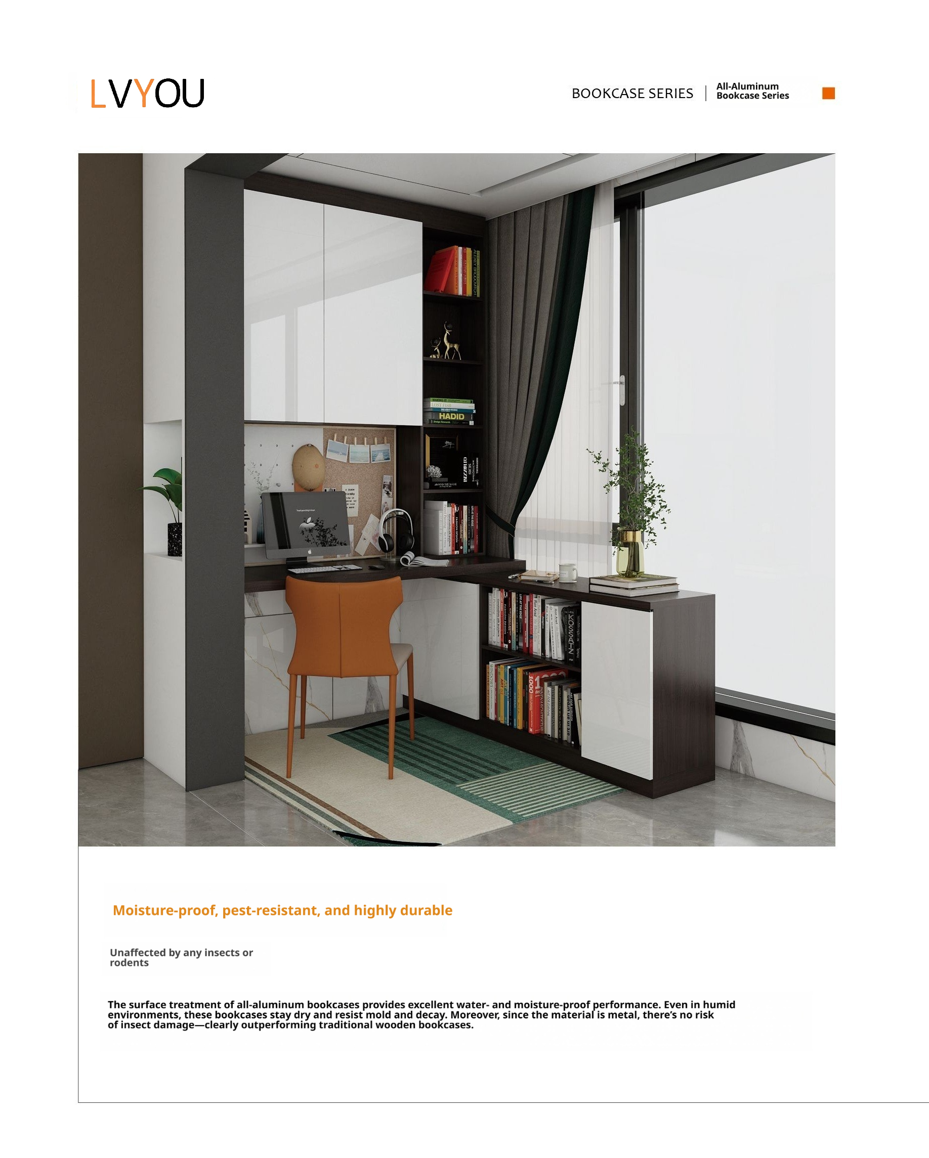 All-Aluminum Bookcase Series
